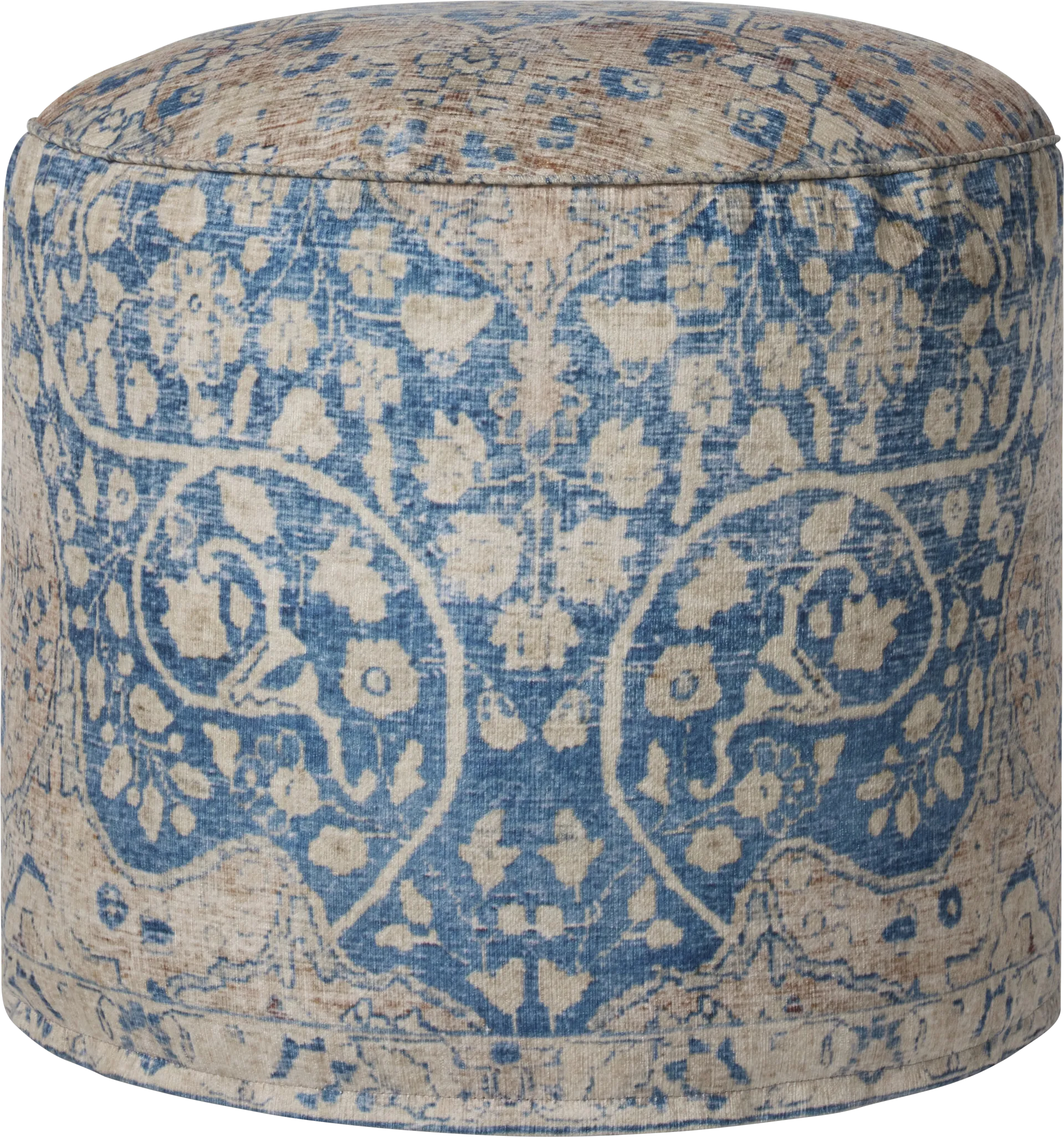 Biala Blue Pouf - Image 1