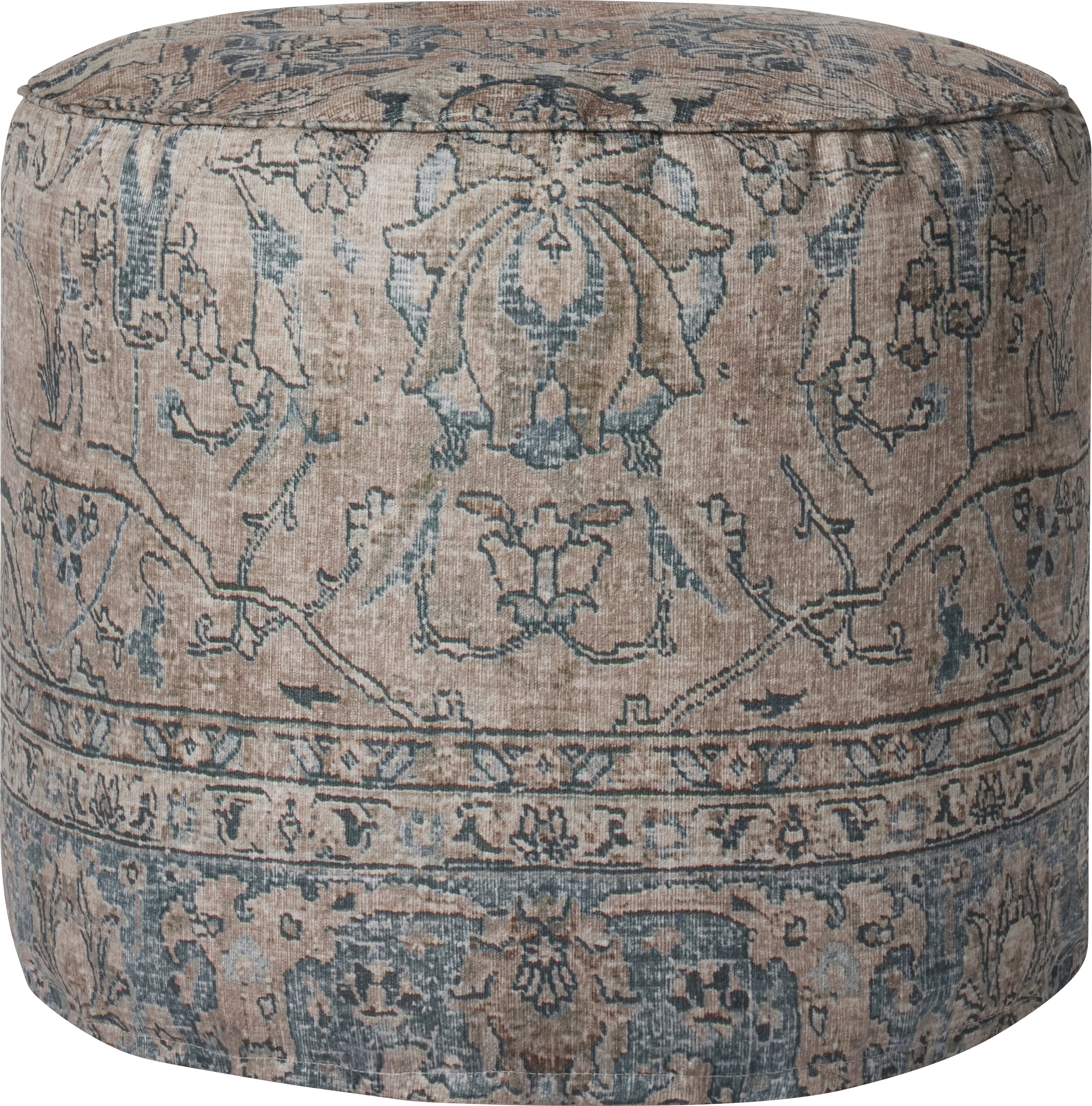 Kiona Taupe Pouf - Thumbnail - Image 1