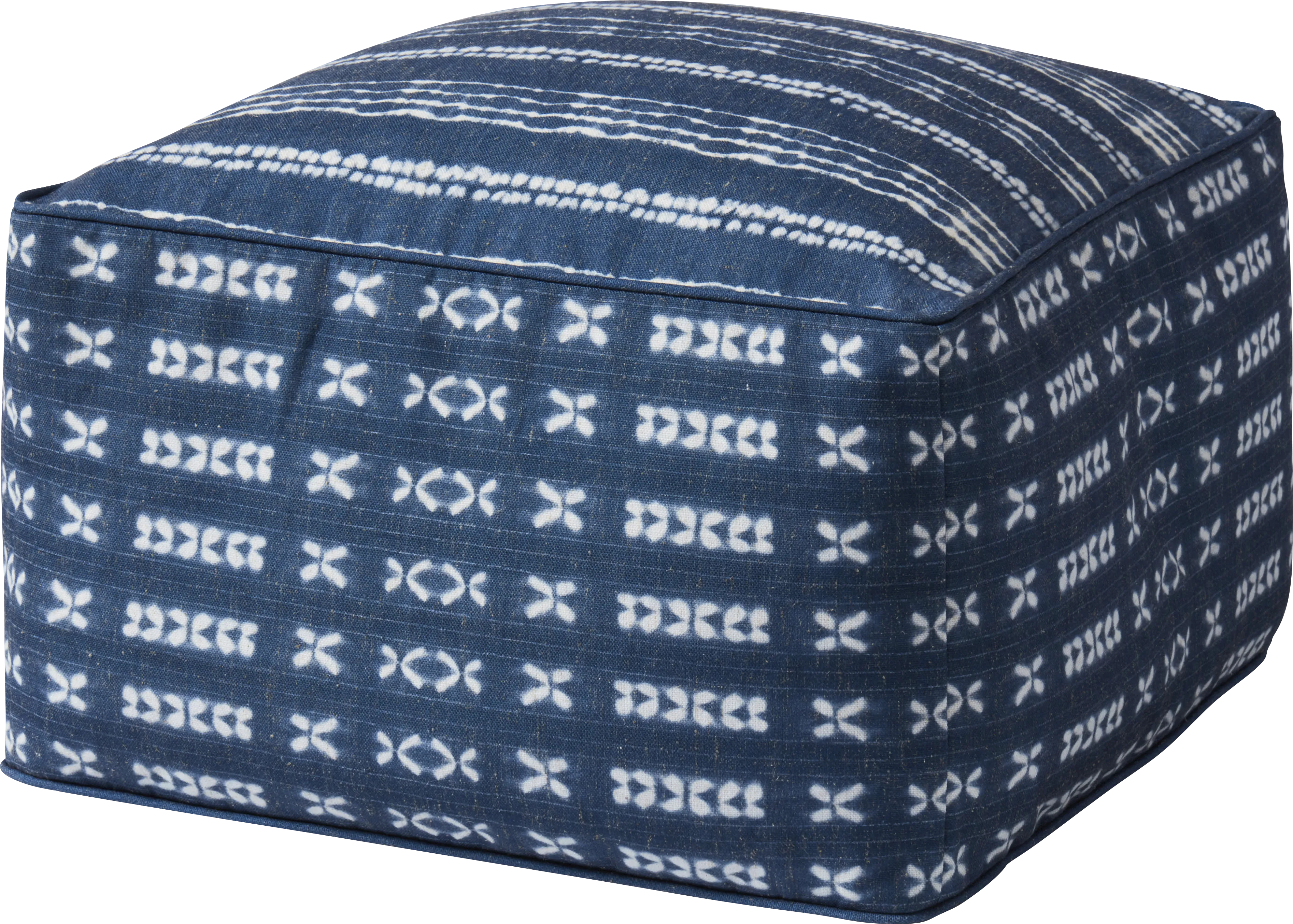 Elim Blue Large Pouf - Thumbnail - Image 1