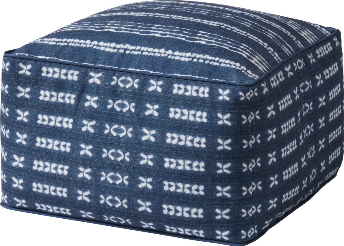 Elim Blue Large Pouf