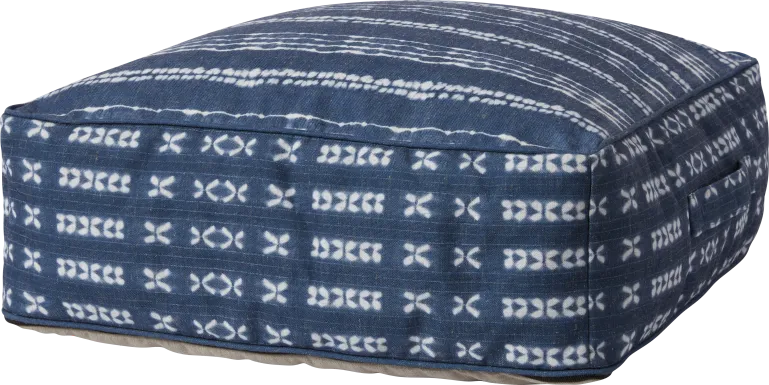 Elim Blue Extra Large Pouf