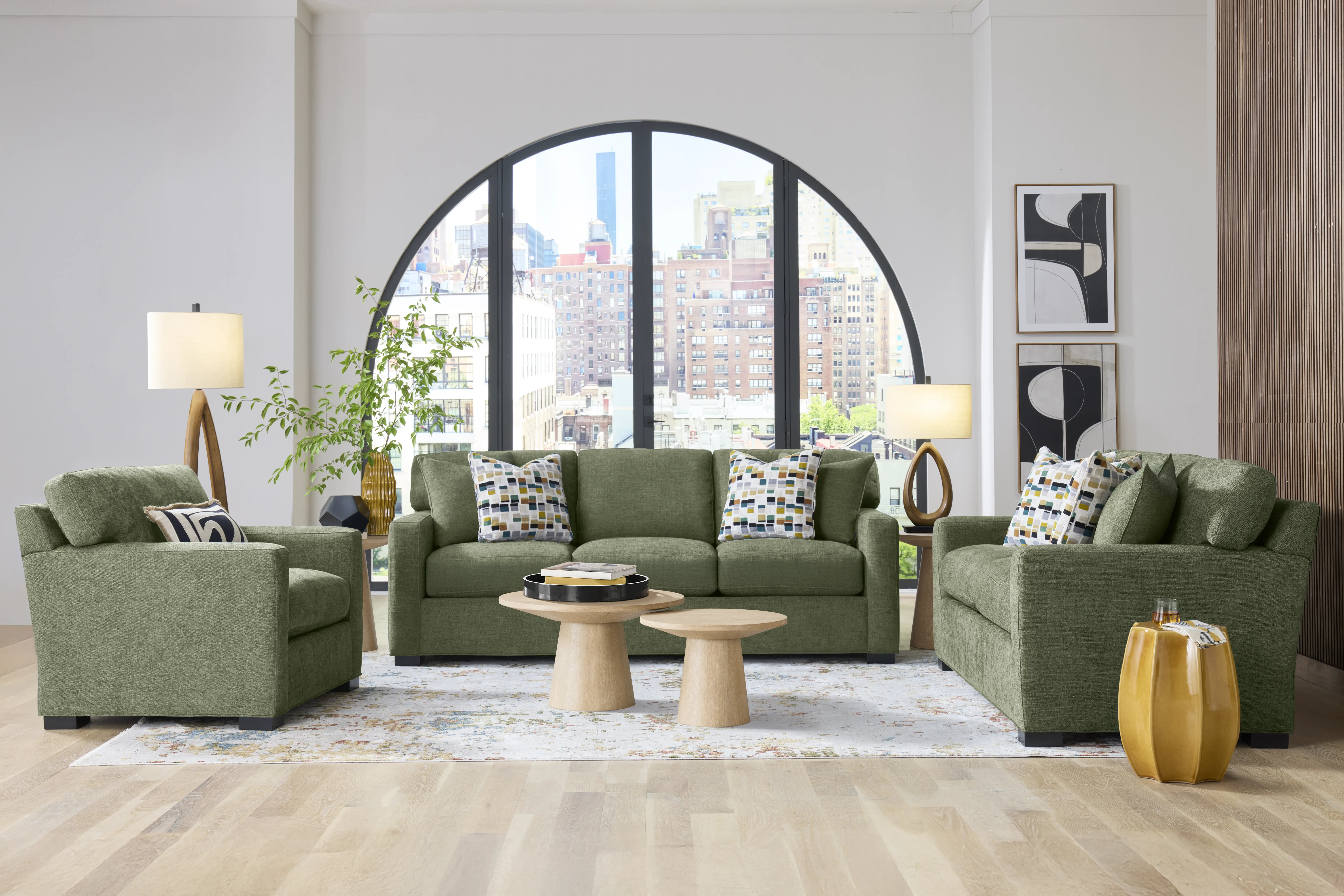 Harmonie Avocado 2 Pc Living Room - Thumbnail - Image 1