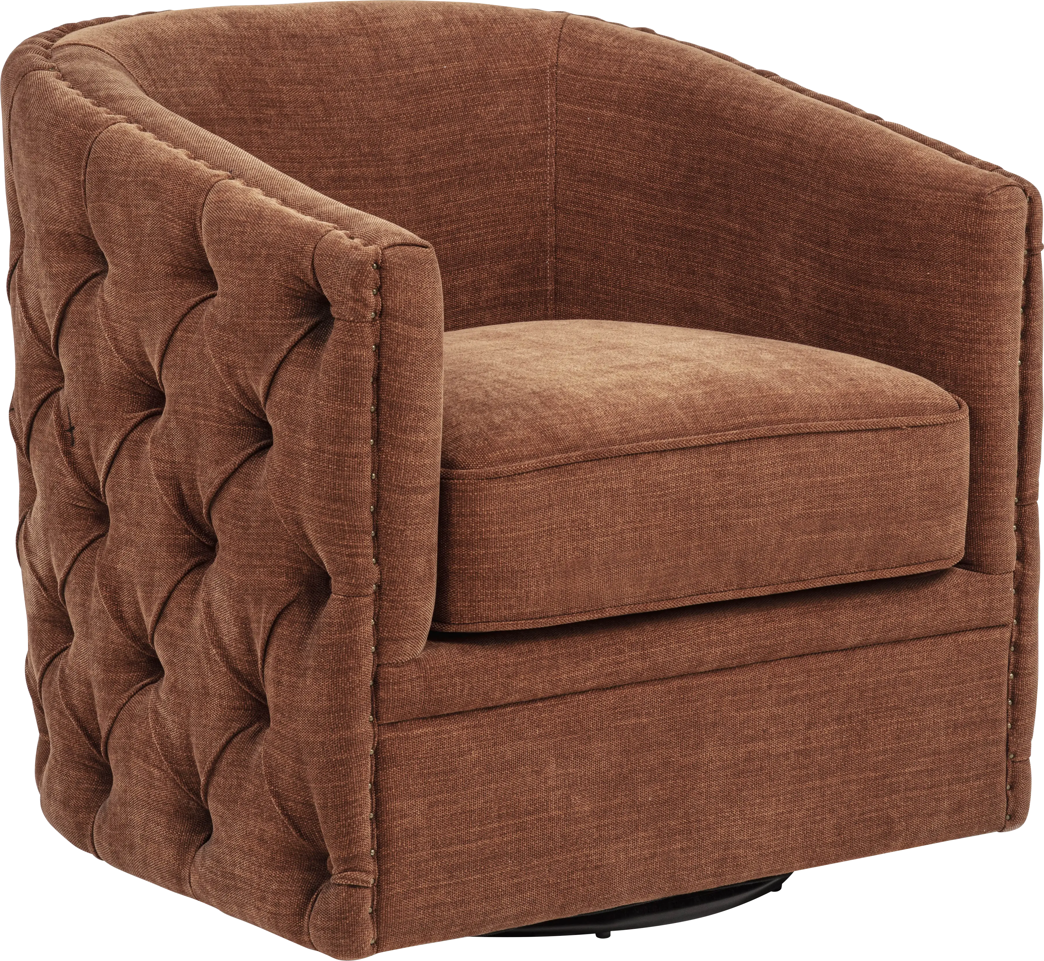 Adriana Orange Swivel Chair - Thumbnail - Image 1