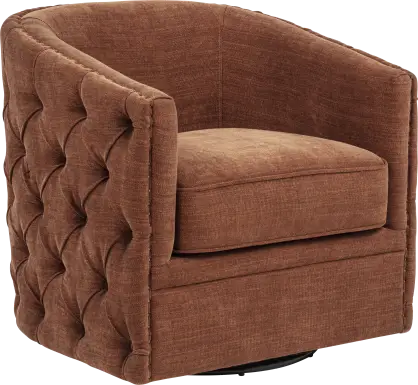 Adriana Orange Swivel Chair