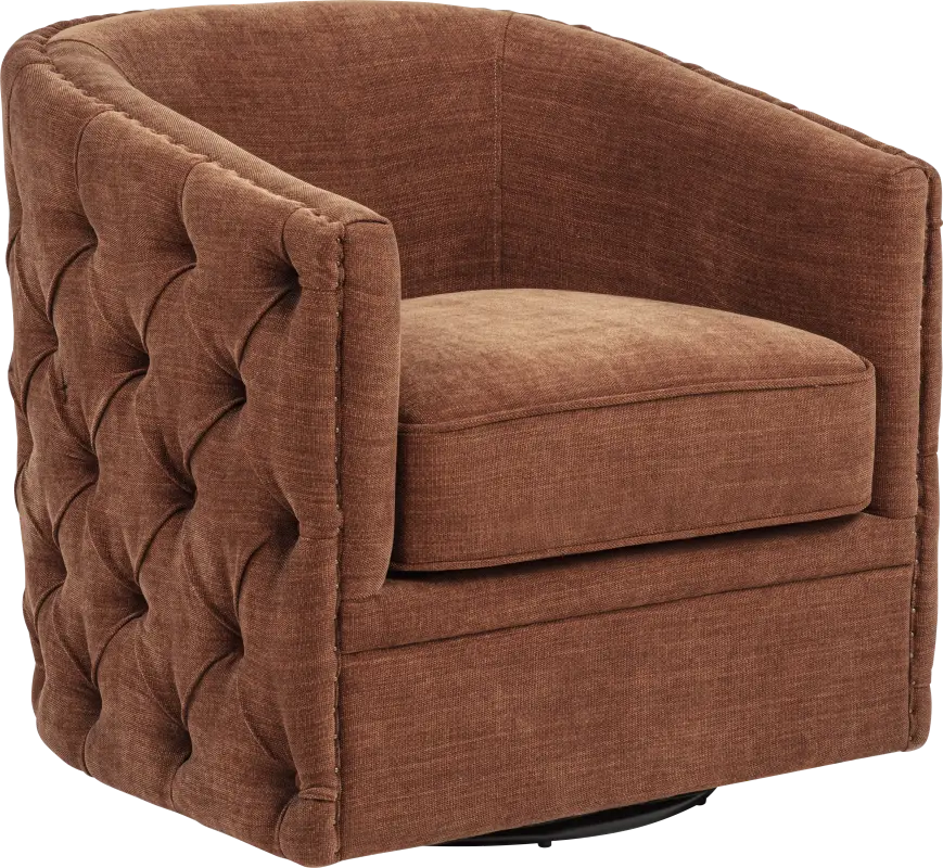 Adriana Orange Swivel Chair