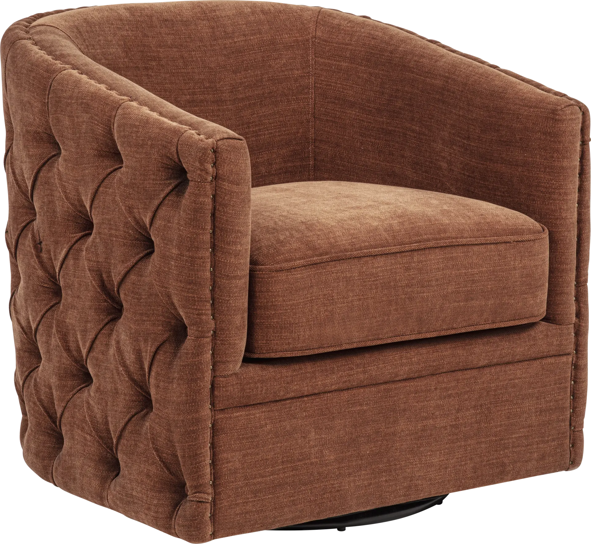 Adriana Orange Swivel Chair