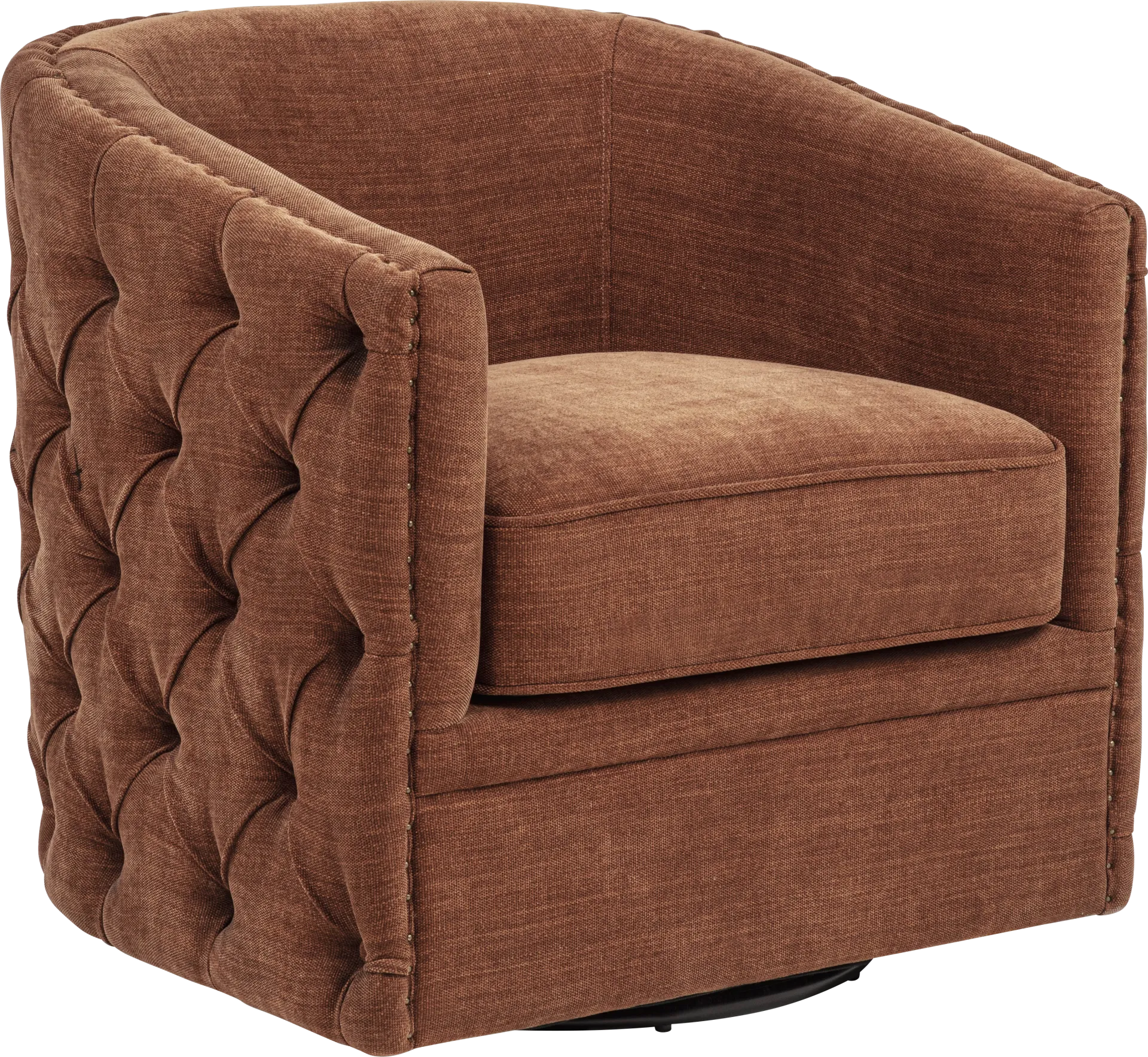 Adriana Orange Swivel Chair - Image 1