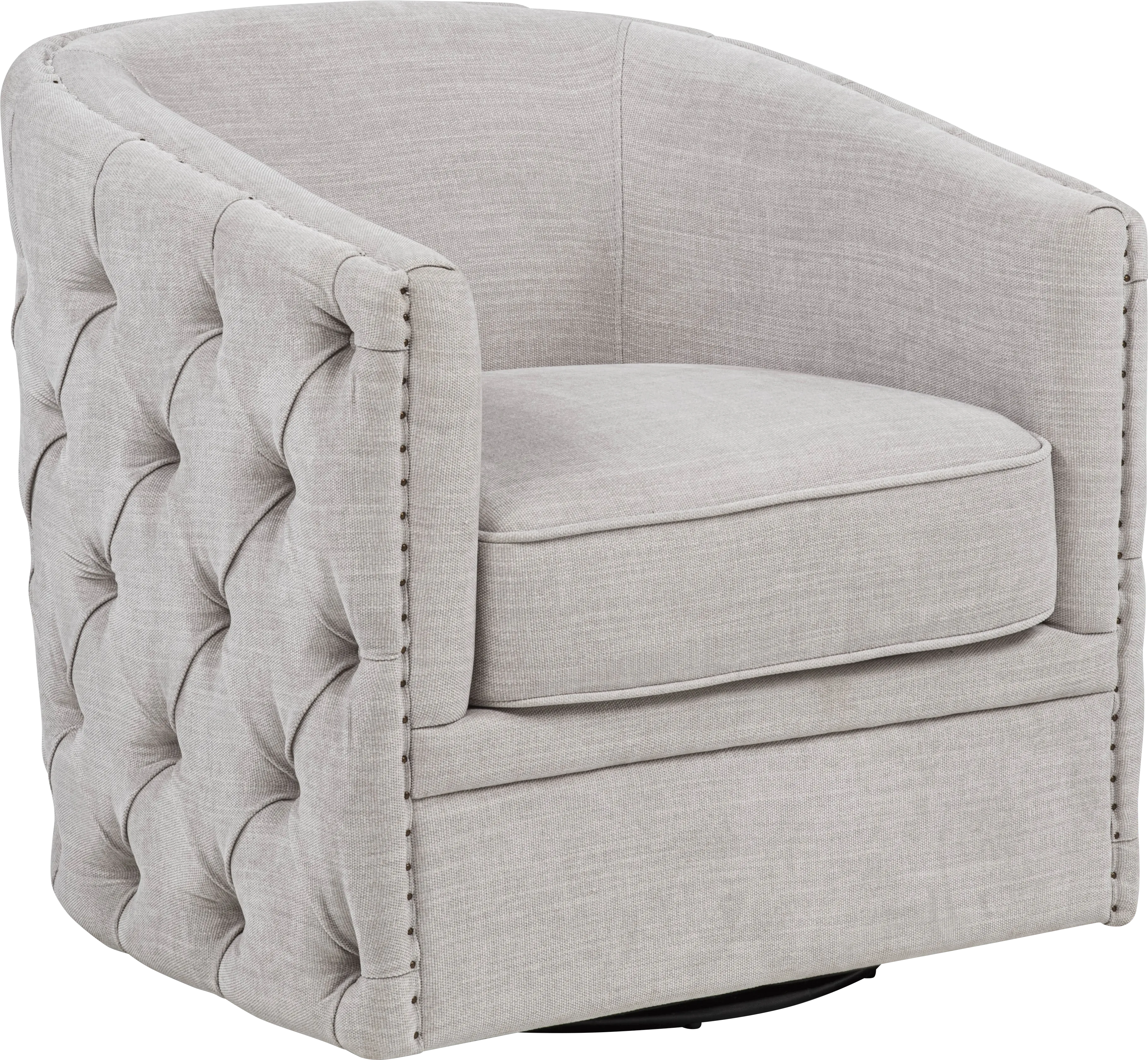 Adriana Gray Swivel Chair - Thumbnail - Image 1