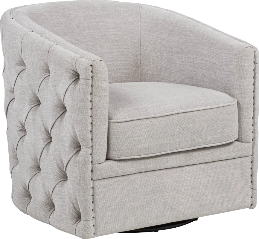 Adriana Gray Swivel Chair