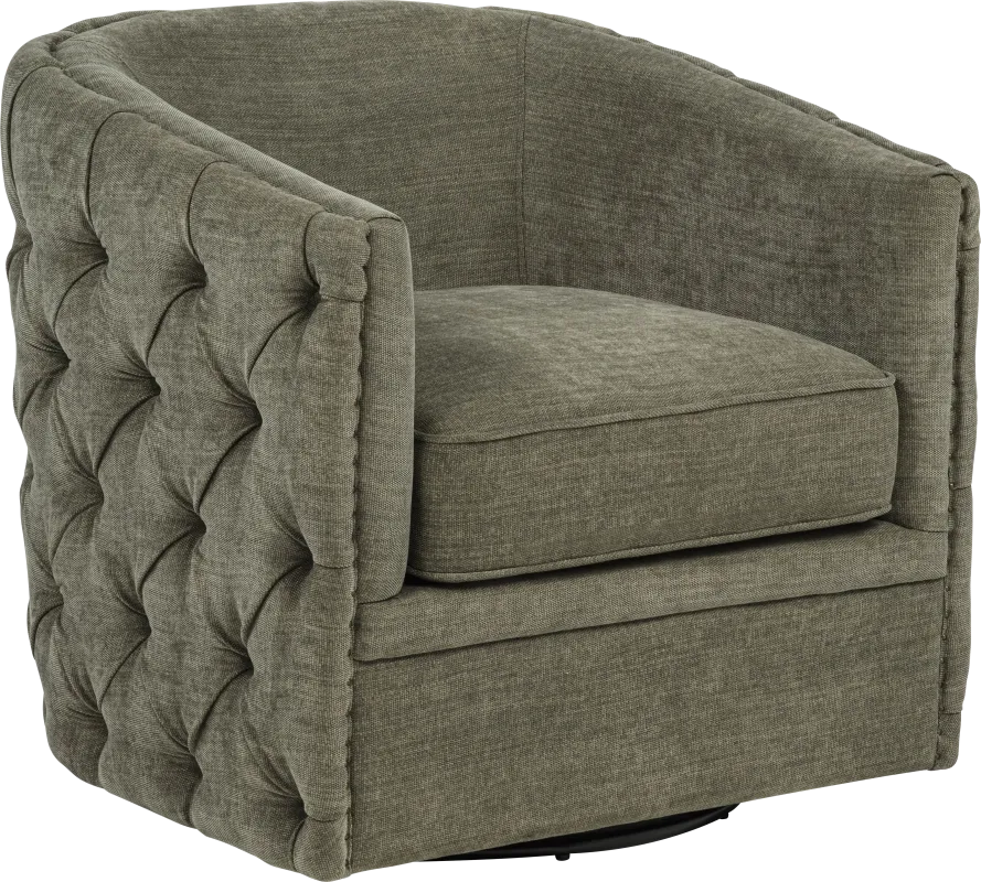 Adriana Green Swivel Chair