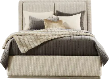 3 pc king upholstered bed
