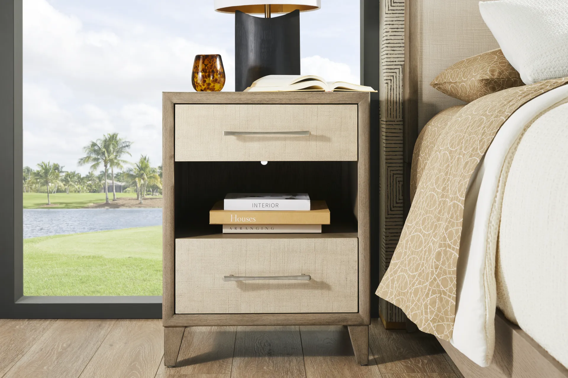 Marisole Taupe Nightstand - Image 5