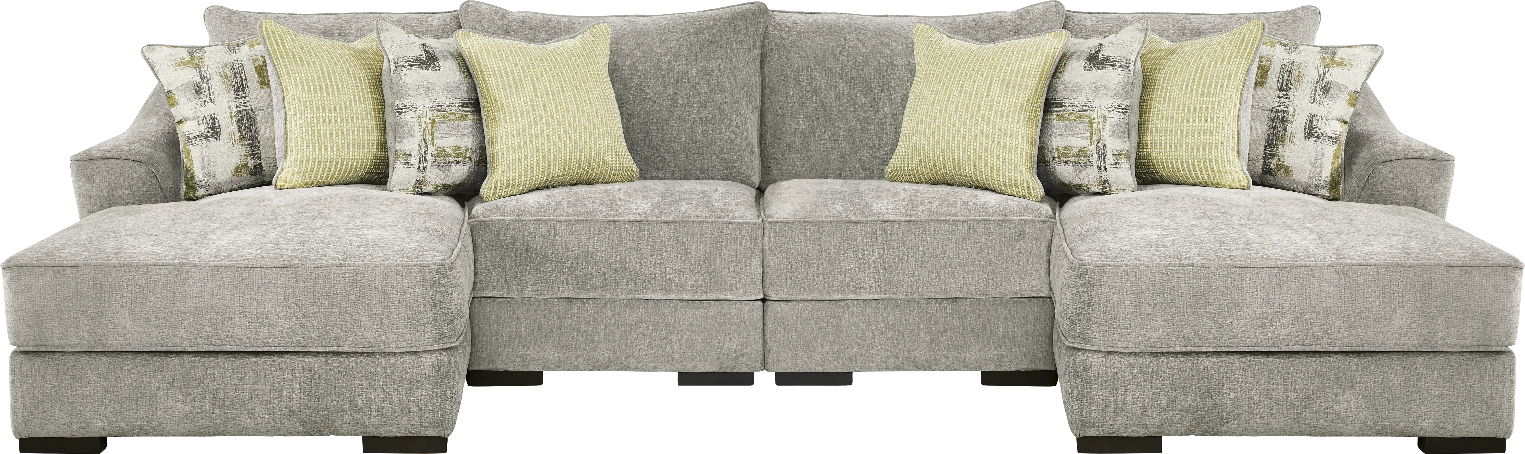 Kinley Gray 4 Pc Sectional - Thumbnail - Image 1