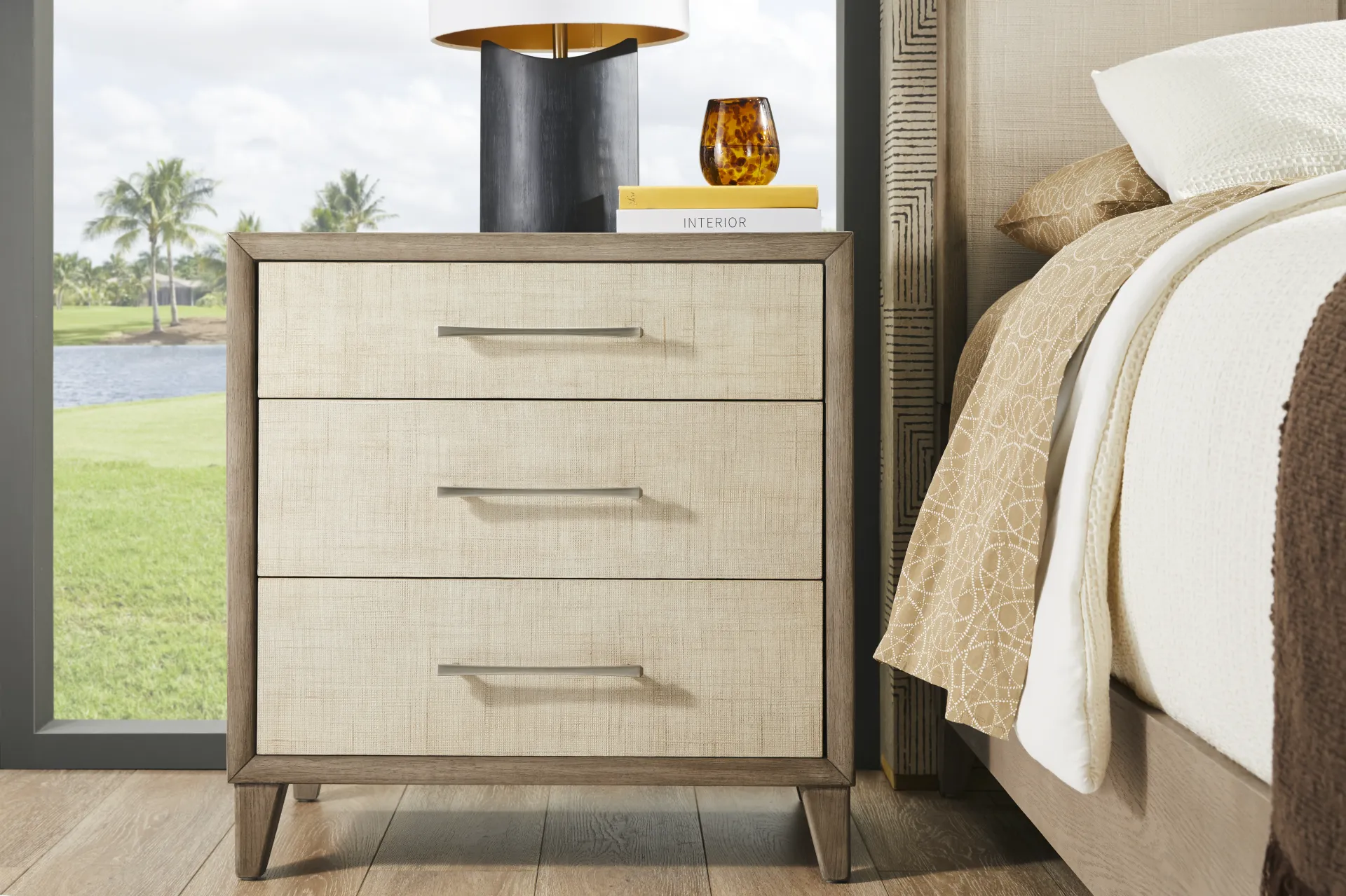 Marisole Taupe Nightstand - Image 5