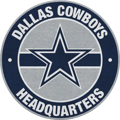 Dallas Cowboys Blue 5' Round Headquarters Rug