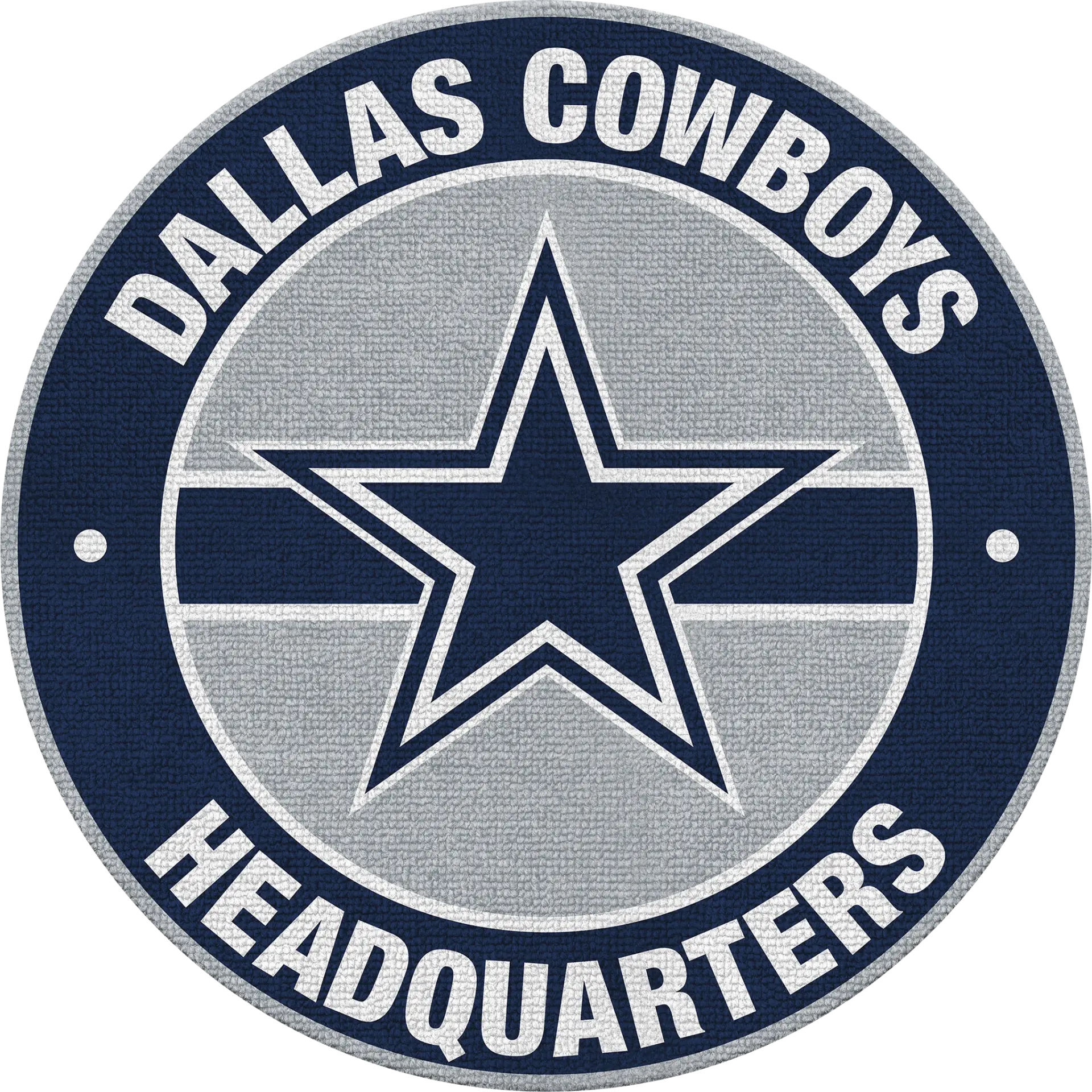 Dallas Cowboys Blue 5' Round Headquarters Rug