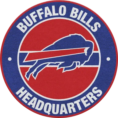 Buffalo Bills Blue 5' Round Headquarters Rug