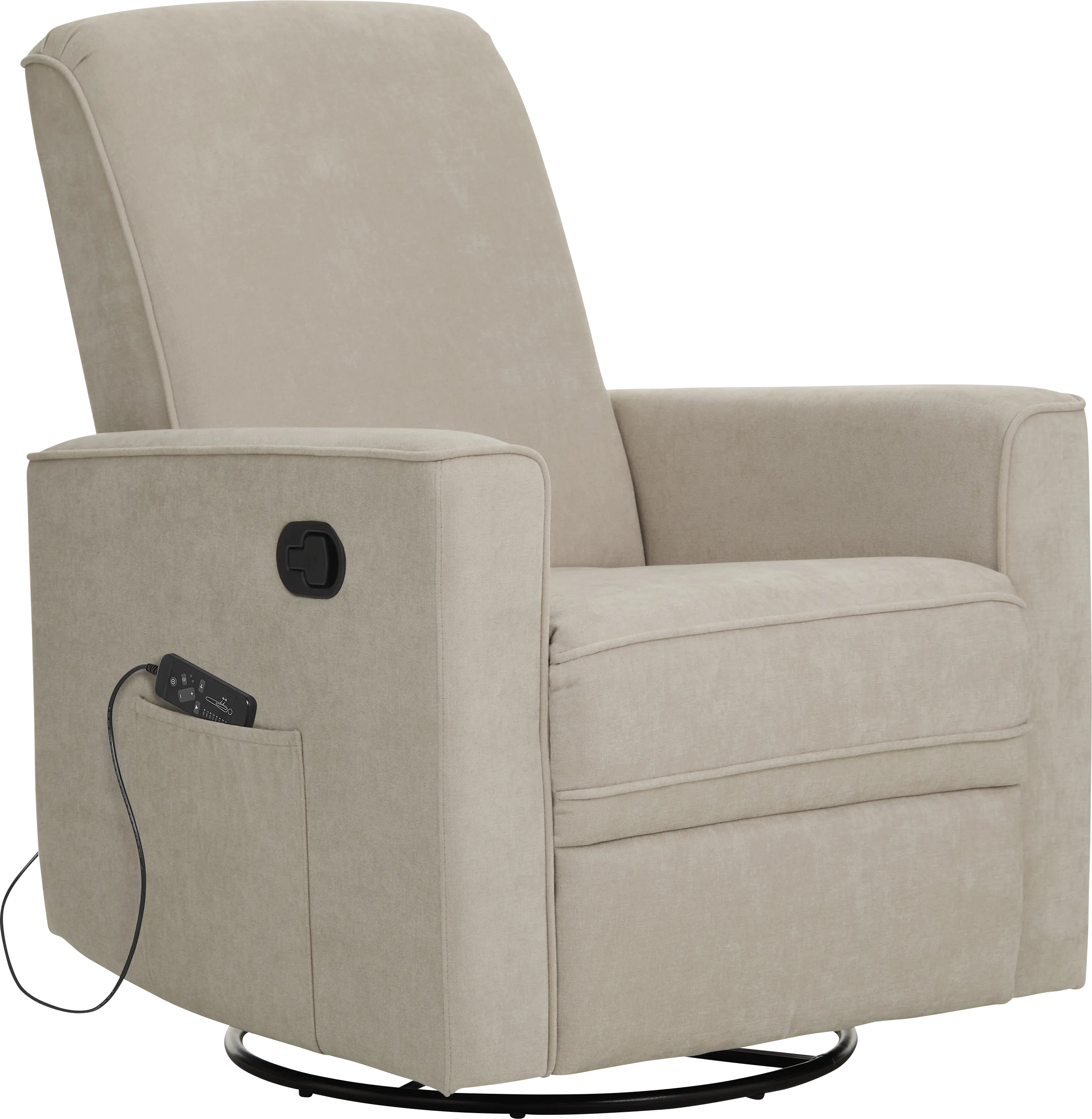 Nursery Daloair Light Gray Swivel Glider - Thumbnail - Image 1
