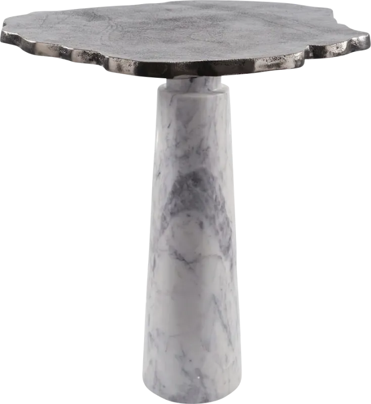 Galatia Silver End Table