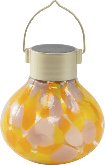 Terna Orange Outdoor Solar Lantern
