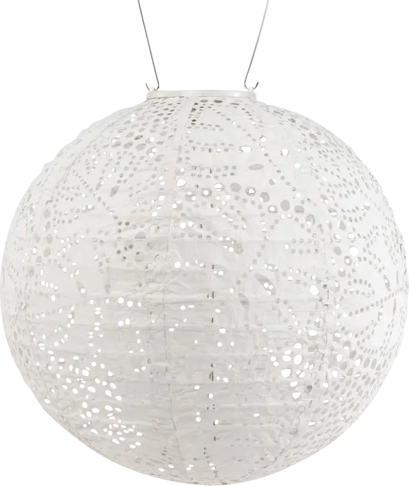 Hamtara White Outdoor Solar Lantern
