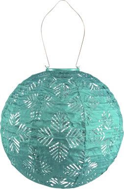 Mansduff Turquoise Outdoor Solar Lantern