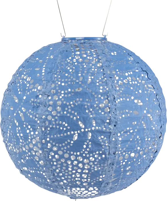 Hamtara Blue Outdoor Solar Lantern
