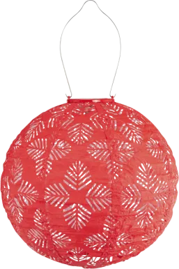 Mansduff Red Outdoor Solar Lantern