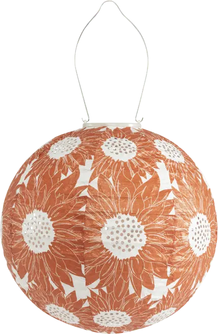 Ranear Orange Outdoor Solar Lantern