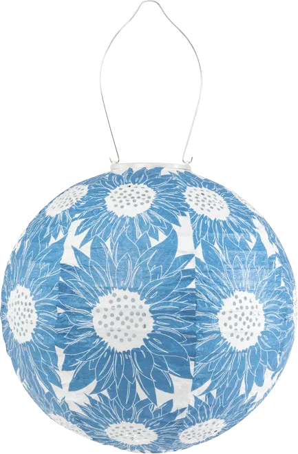 Ranear Blue Outdoor Solar Lantern - Thumbnail - Image 1