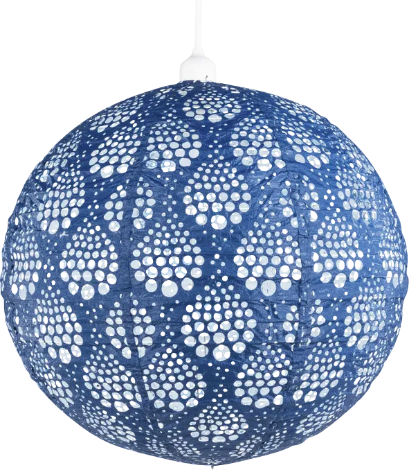 Uchenna Blue Outdoor Solar Lantern - Thumbnail - Image 1