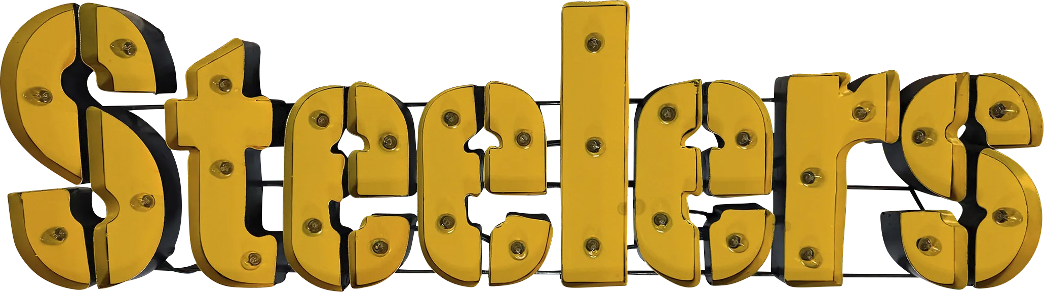 Pittsburgh Steelers Yellow Metal Wall Decor - Thumbnail - Image 1