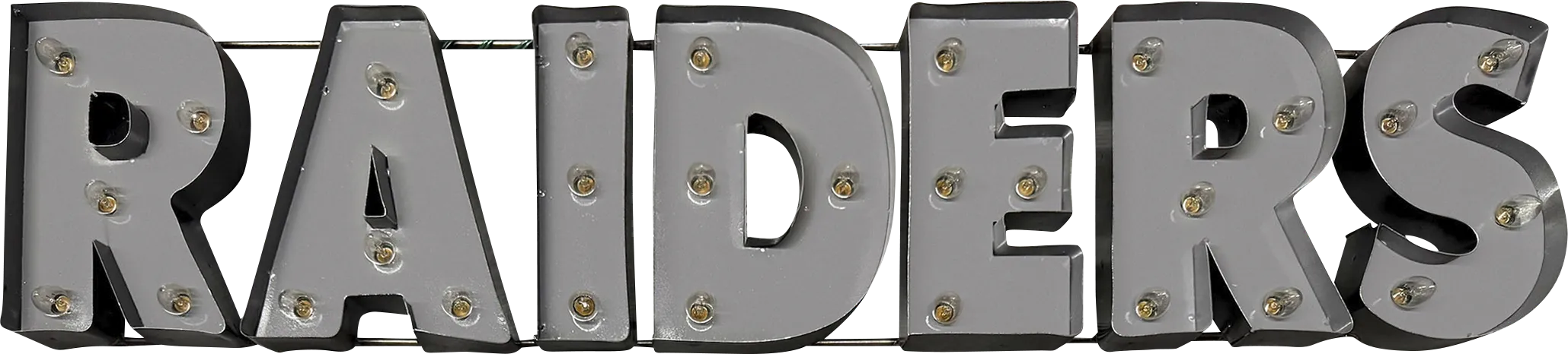 Las Vegas Raiders Gray Metal Wall Decor - Thumbnail - Image 1