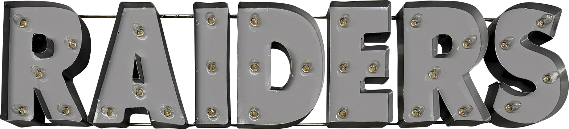 Las Vegas Raiders Gray Metal Wall Decor - Image 1