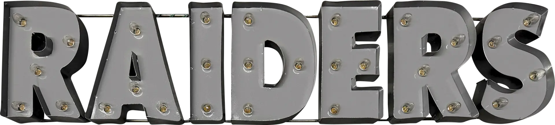 Las Vegas Raiders Gray Metal Wall Decor