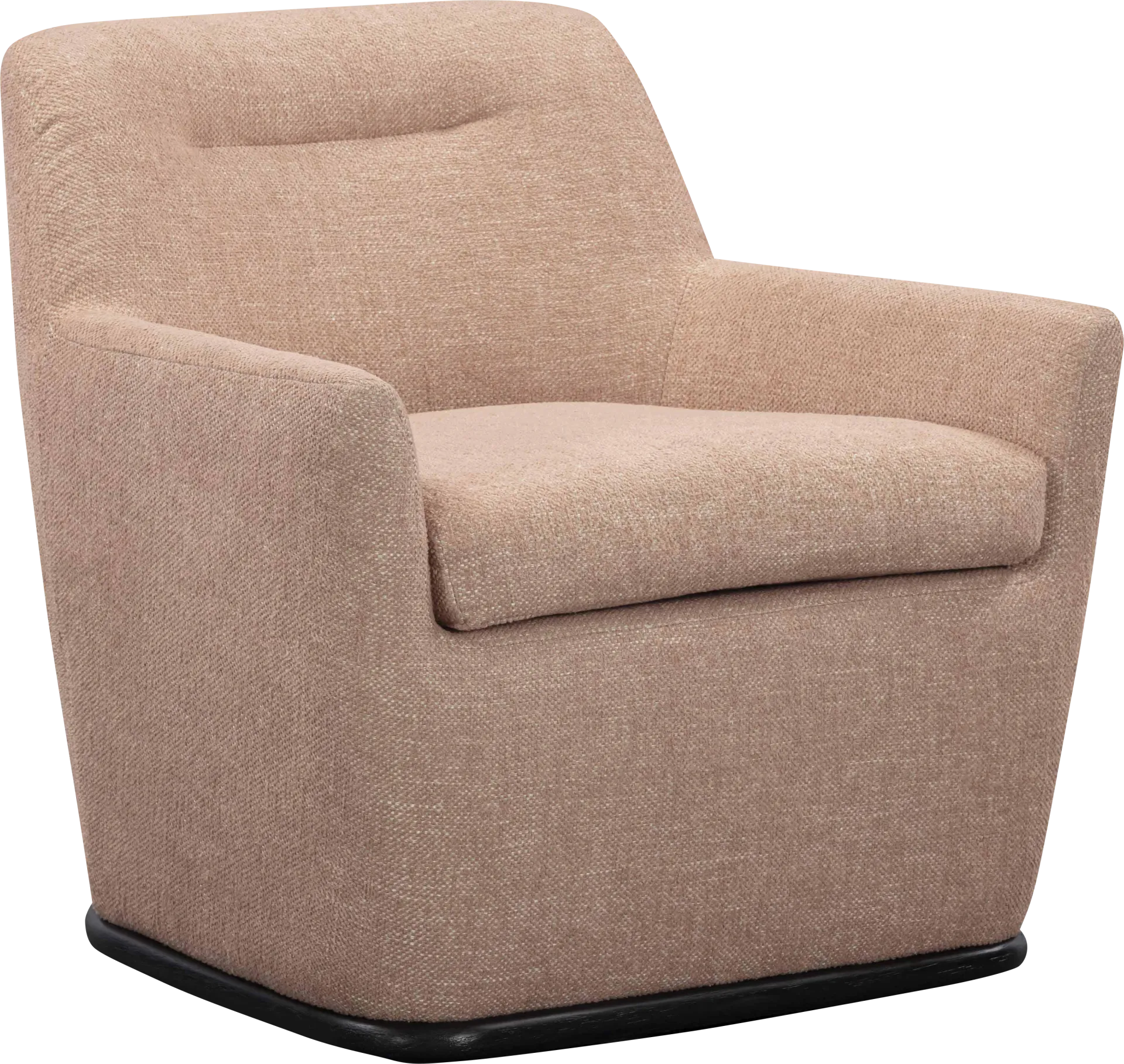 Sanbiens Peach Swivel Accent Chair - Image 1