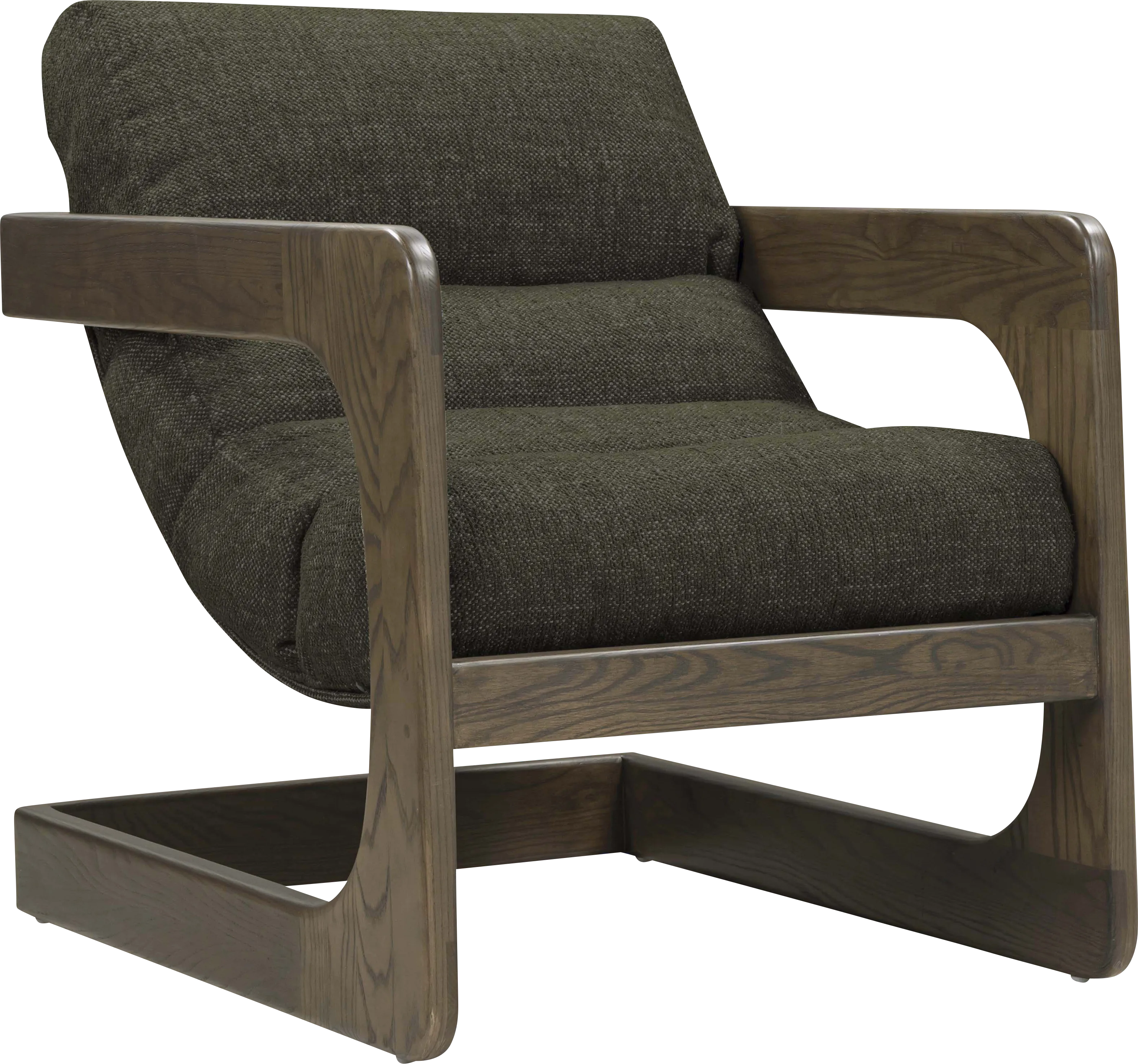 Ellisboia Dark Green Accent Chair - Thumbnail - Image 1