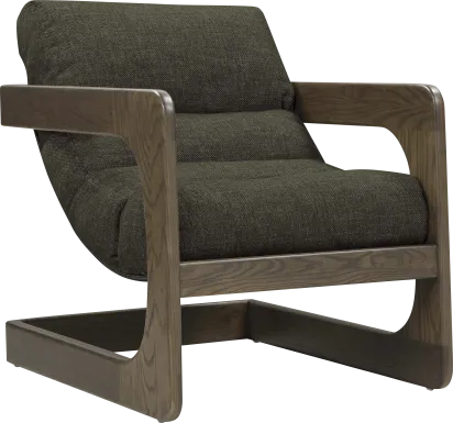 Ellisboia Dark Green Accent Chair