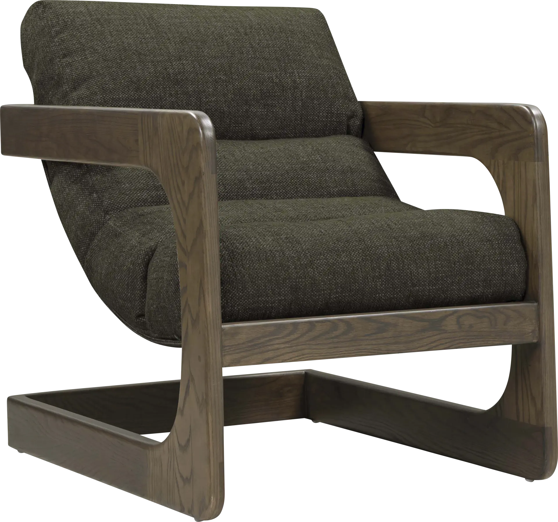 Ellisboia Dark Green Accent Chair