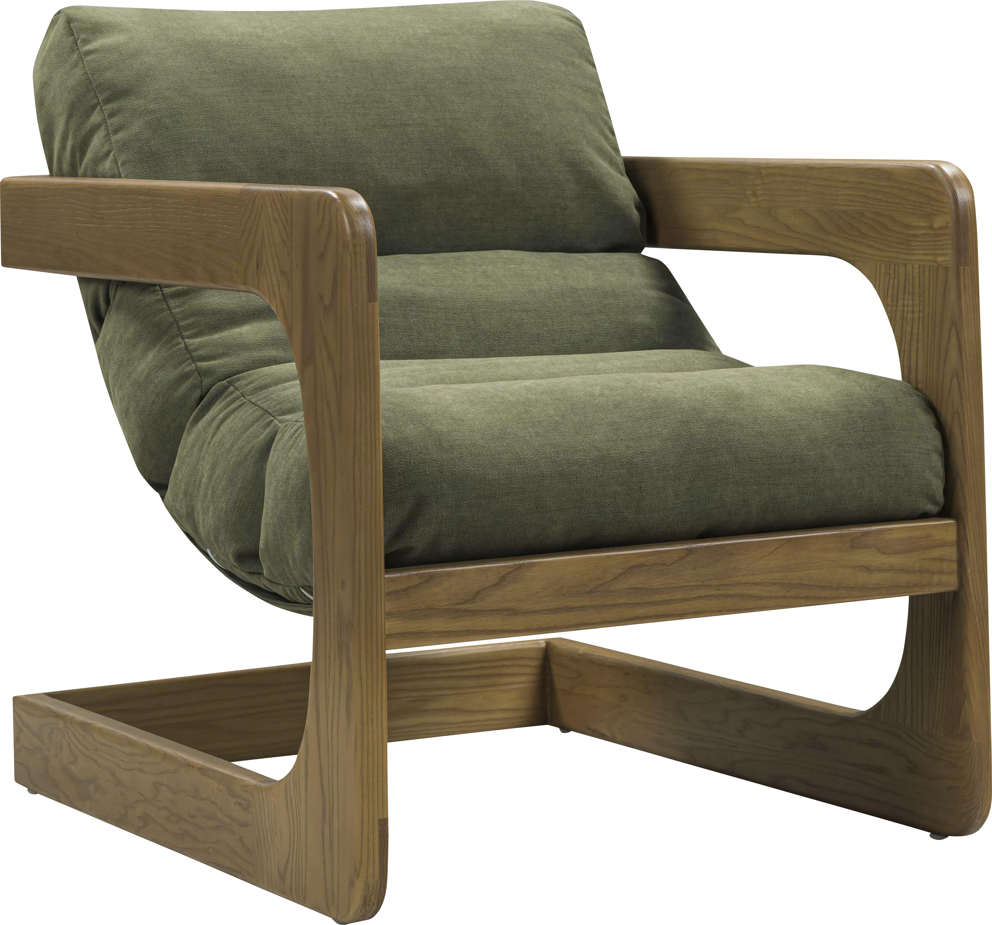 Ellisboia Green Accent Chair - Thumbnail - Image 1