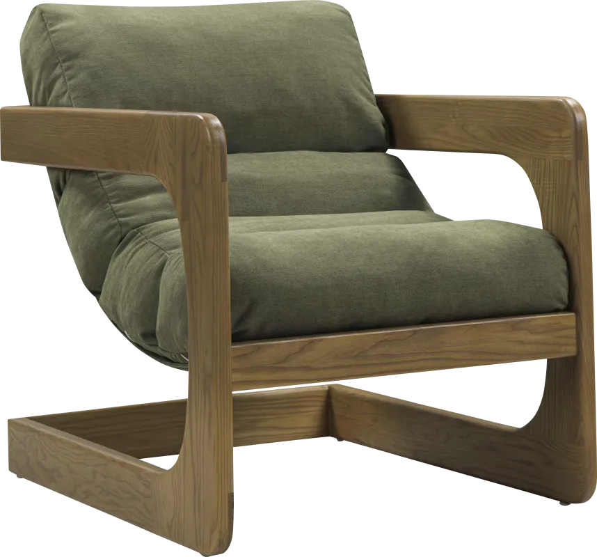 Ellisboia Green Accent Chair