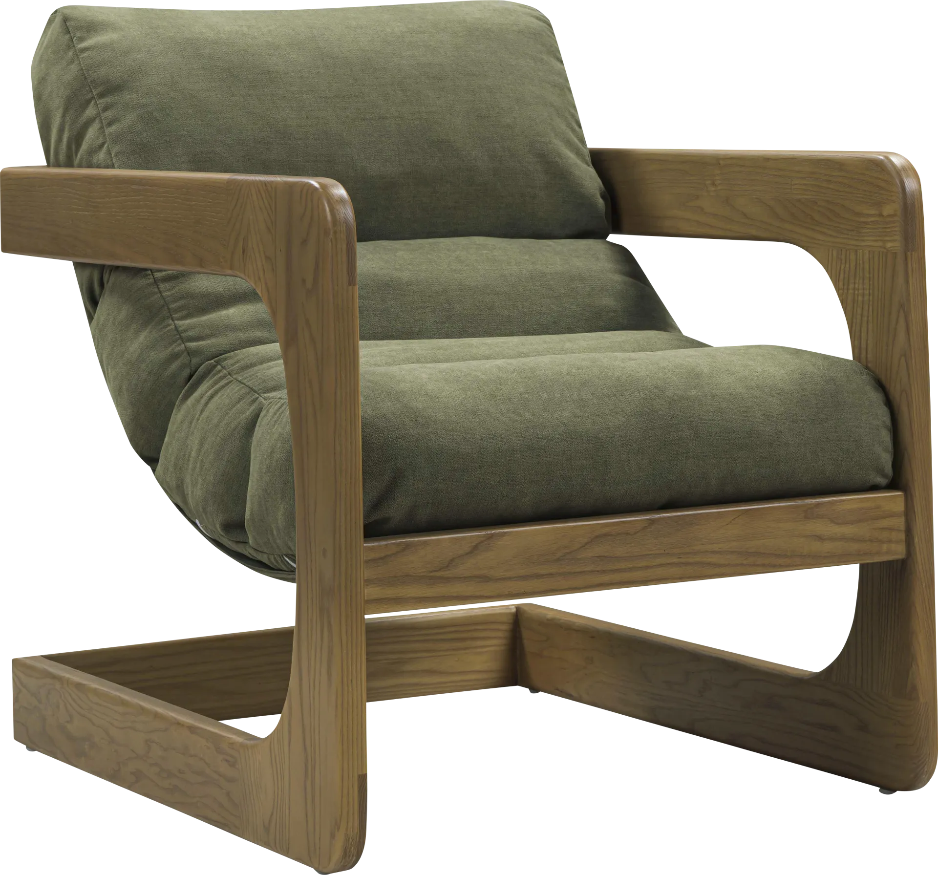 Ellisboia Green Accent Chair - Image 1