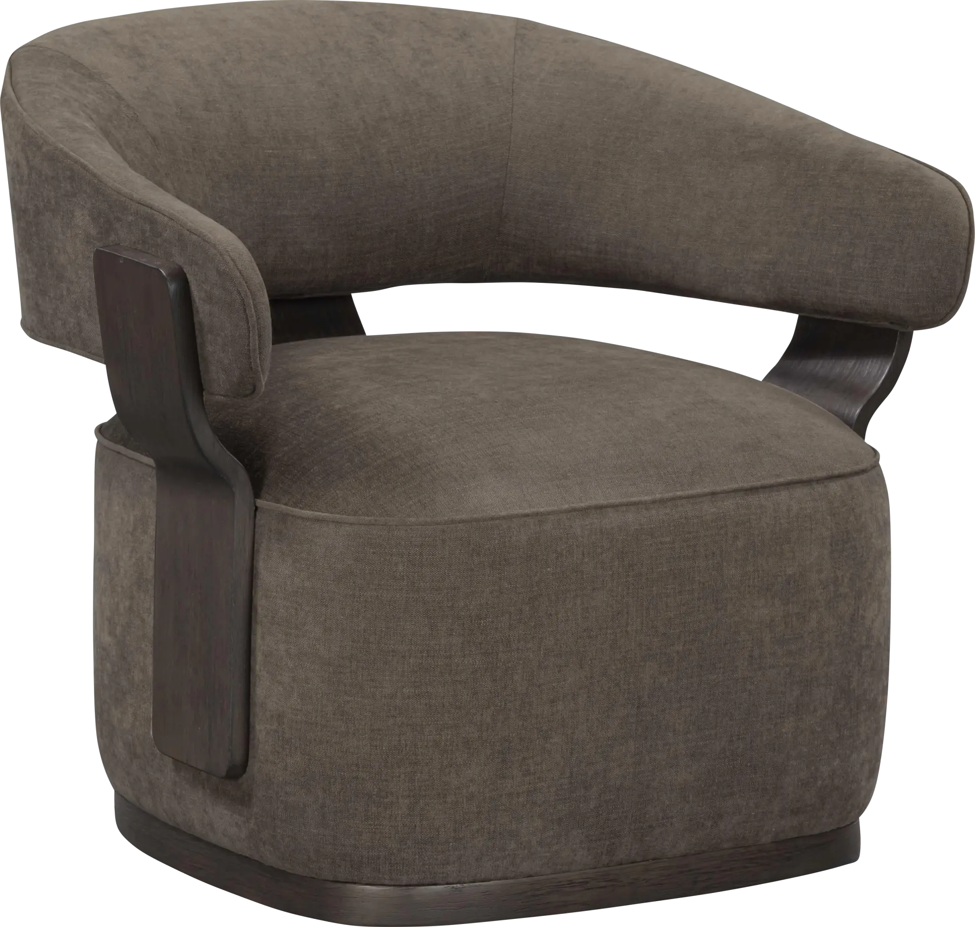 Ansay Brown Swivel Accent Chair