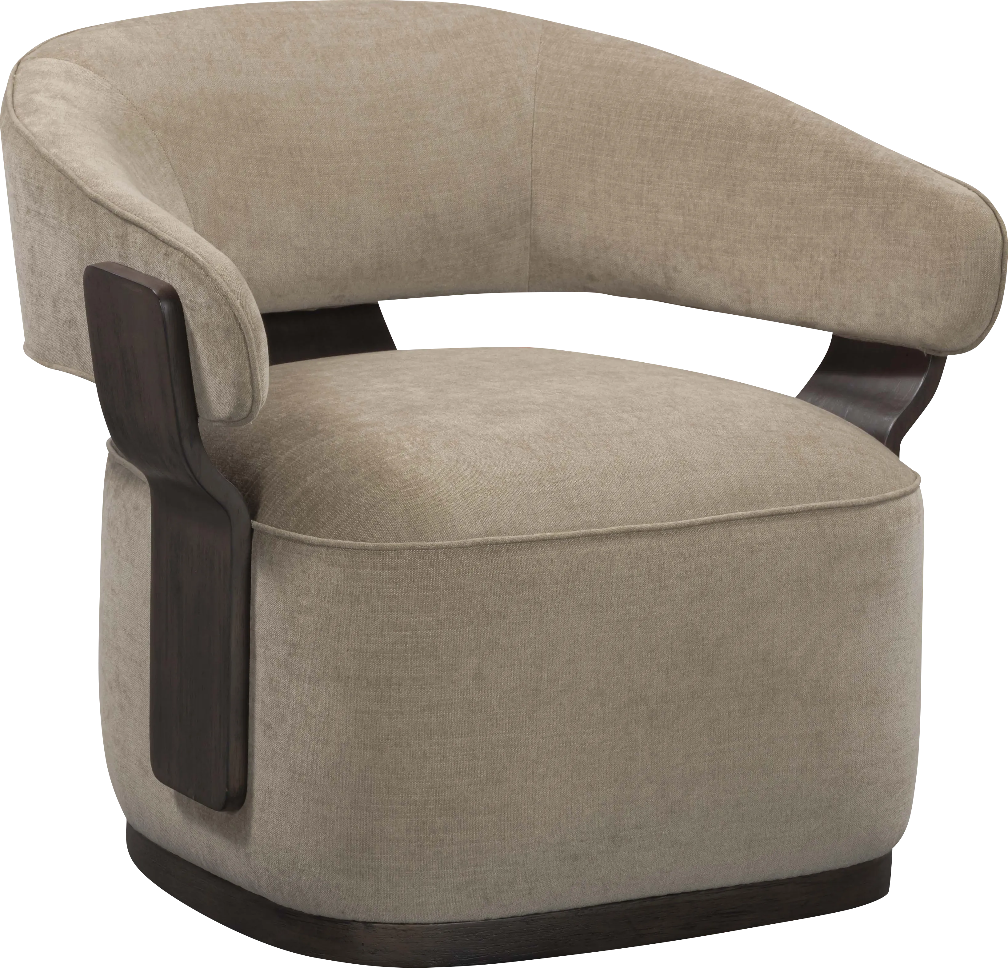 Ansay Linen Swivel Accent Chair - Thumbnail - Image 1
