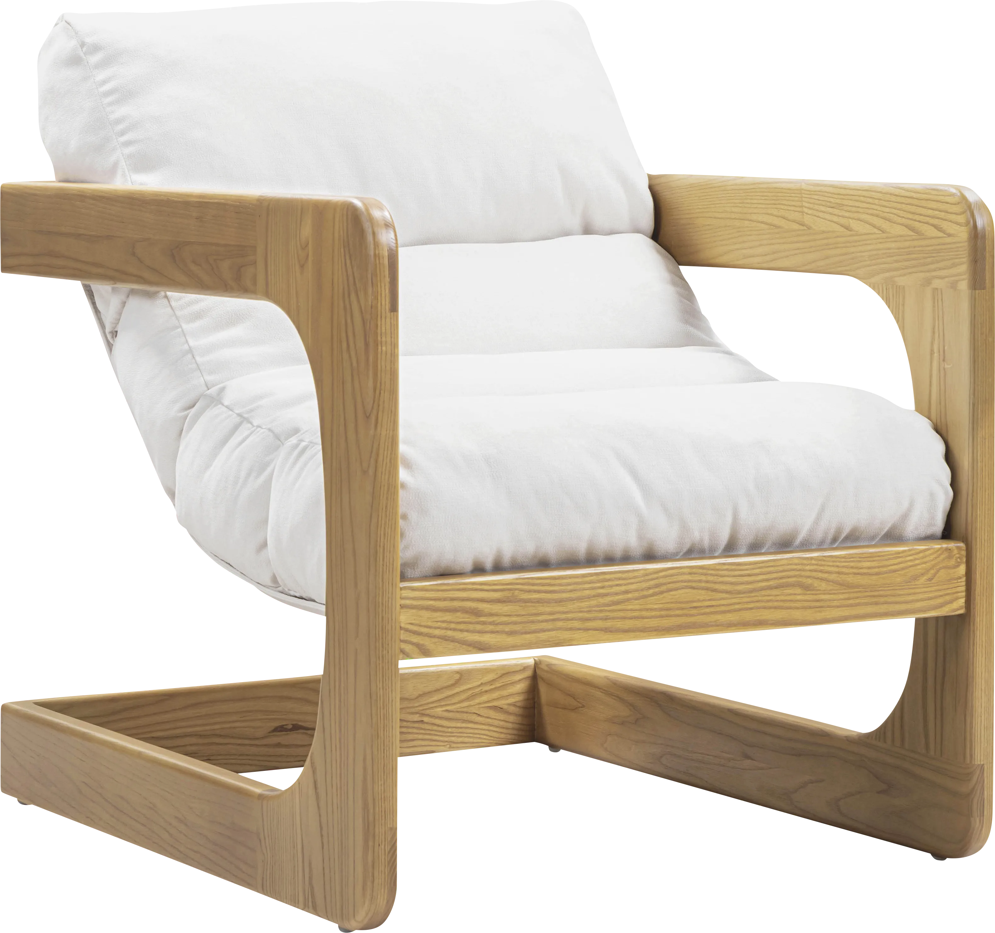 Ellisboia White Accent Chair - Thumbnail - Image 1