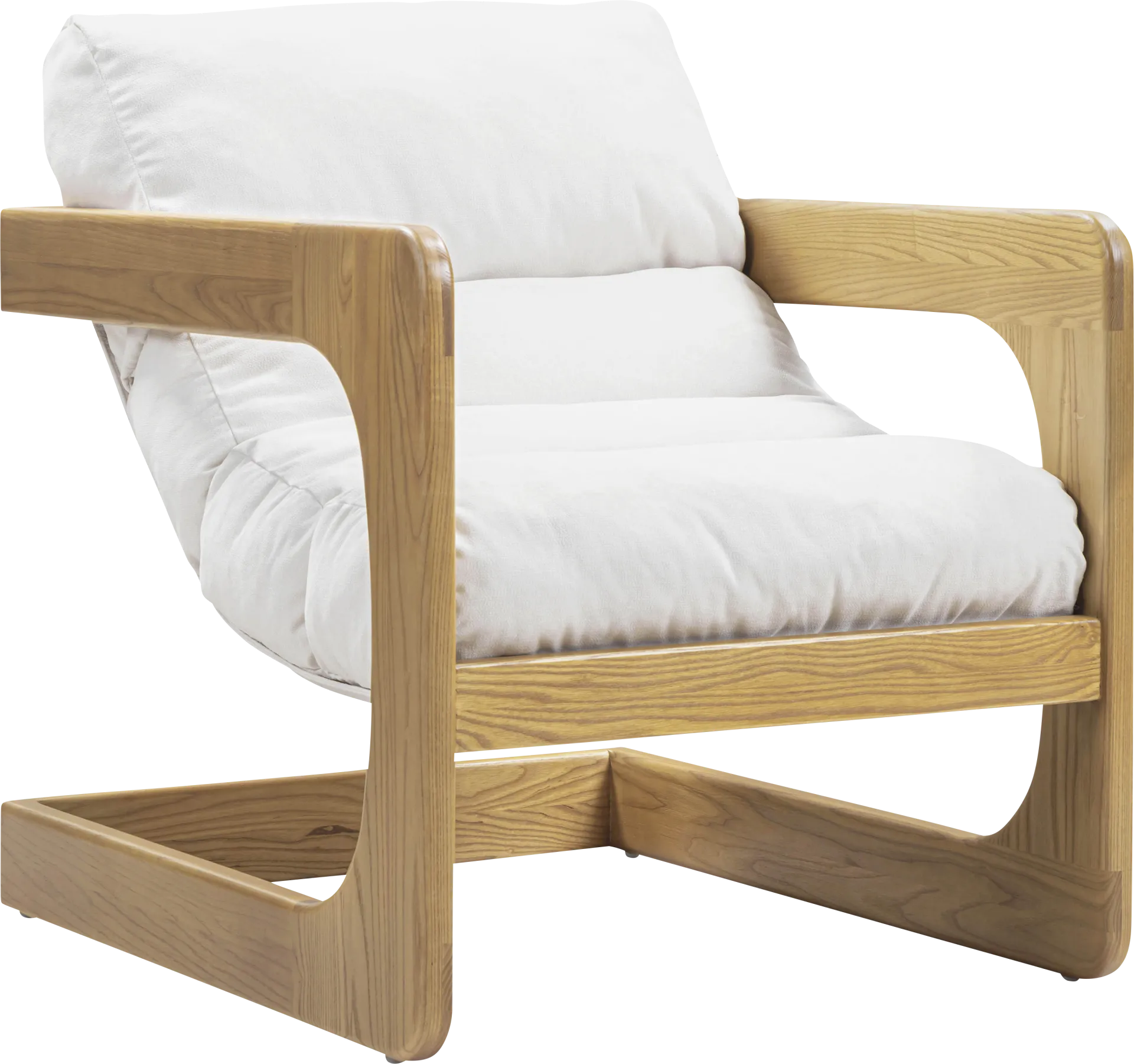 Ellisboia White Accent Chair - Image 1