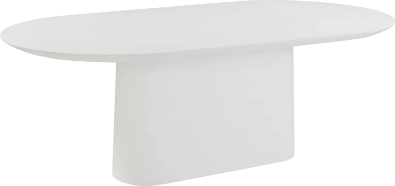 Pixydale Outdoor White Dining Table