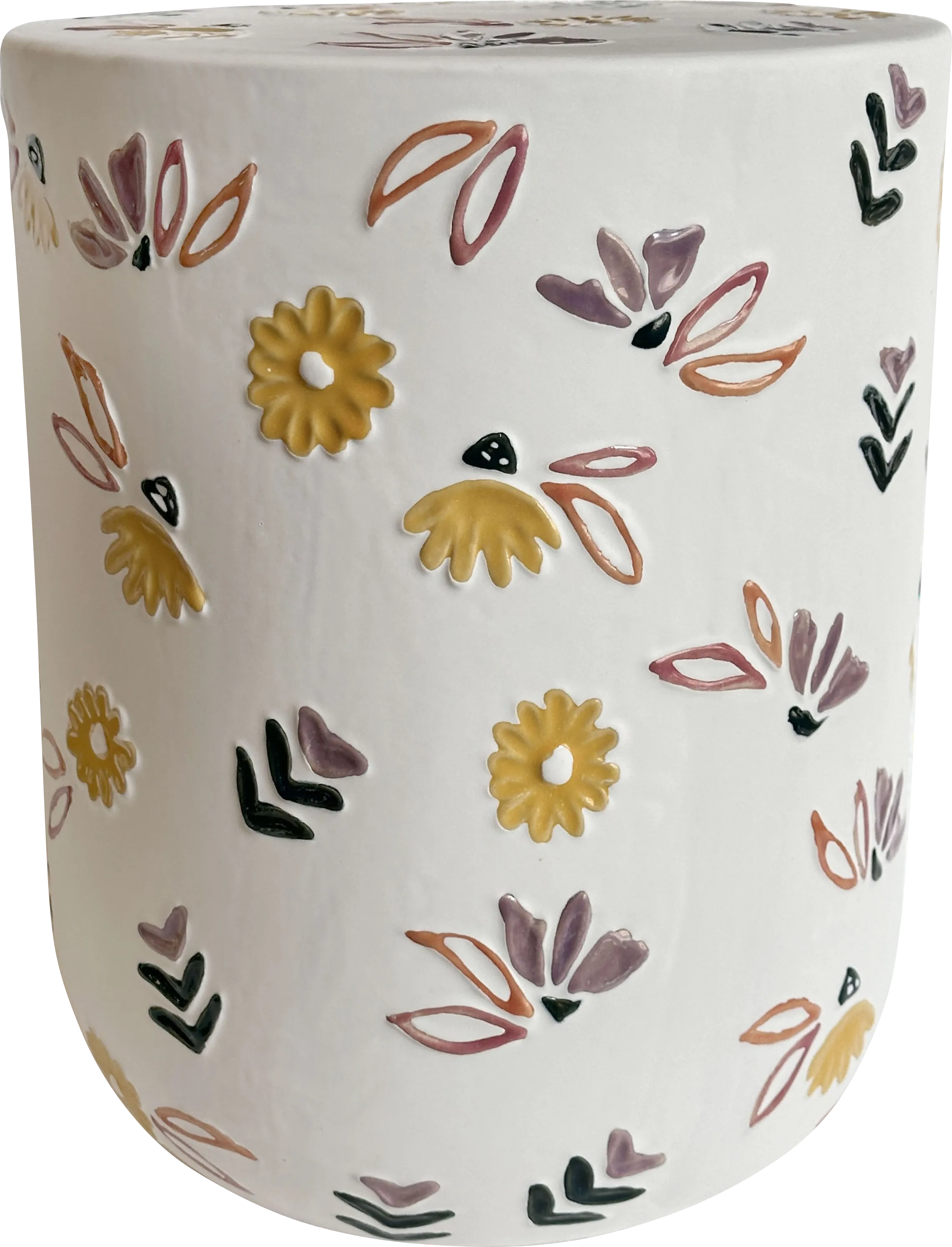 Waternola White Garden Stool - Thumbnail - Image 1