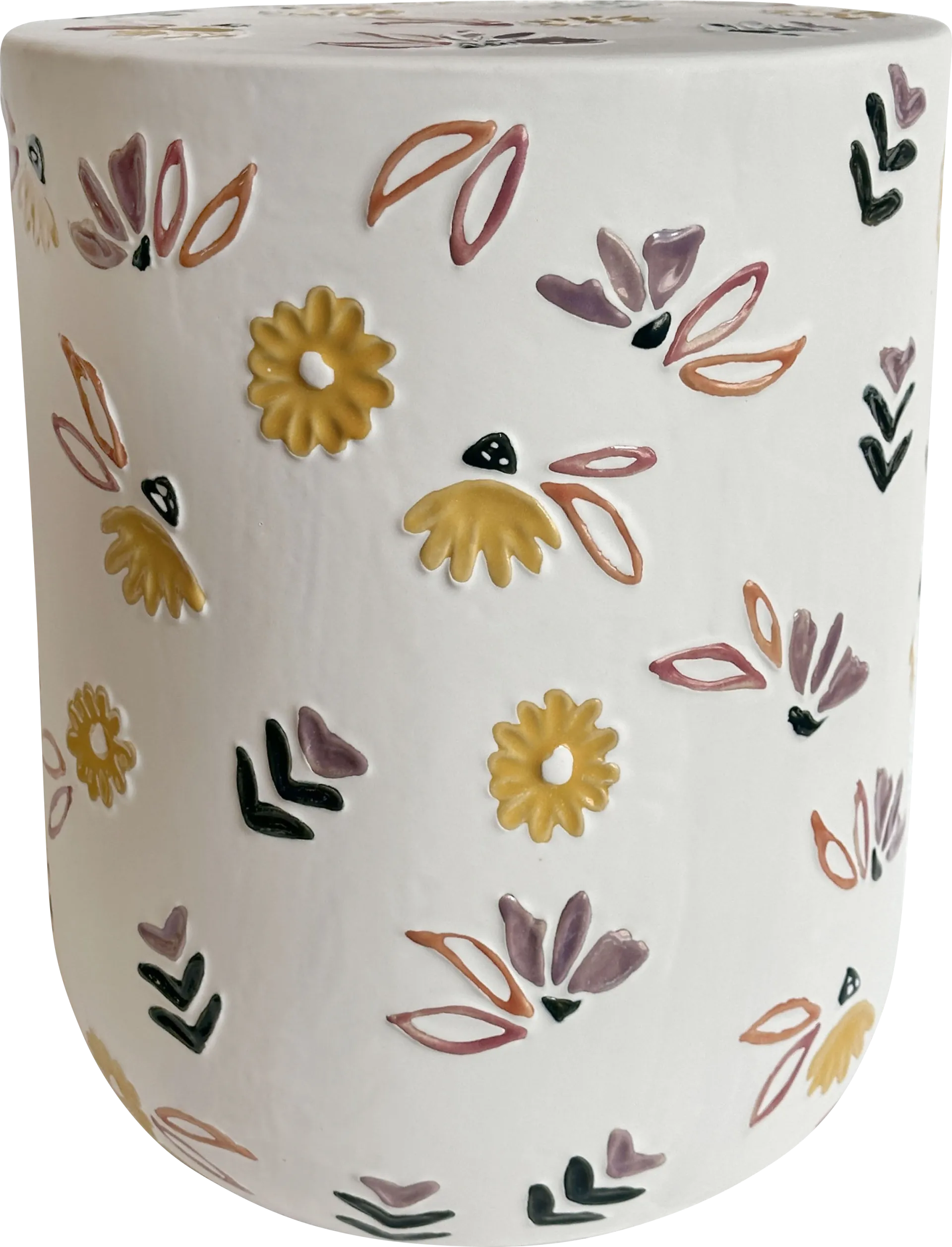 Waternola White Garden Stool - Image 1