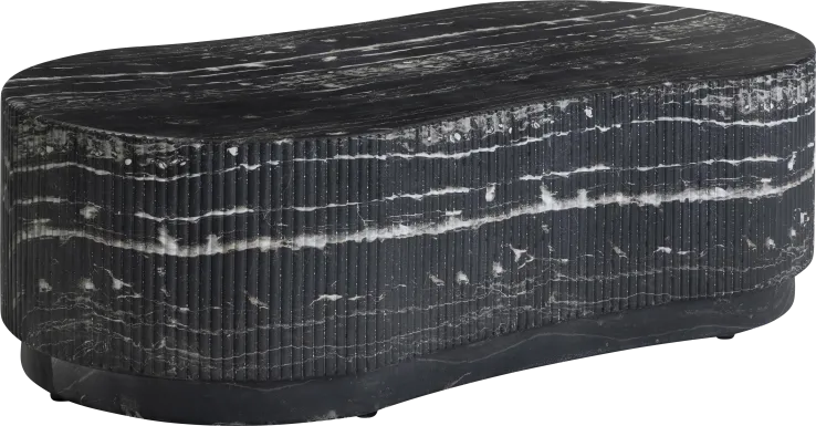 Huntingly Outdoor Black Cocktail Table